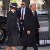 Melania Trump wears navy coat and hat for Inauguration Day church visit