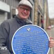 Blue plaque marks first football 'away' match