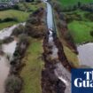 Embankment of 18th-century canal in Cheshire collapses after flooding