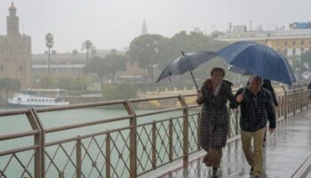 La Aemet activa la alerta amarilla por fuertes lluvias en Sevilla por la borrasca Garoé