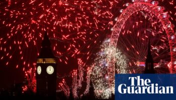 London welcomes new year with fireworks as weather cancels events across UK