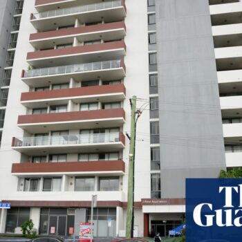 Man questioned over woman’s fall to death from seventh-floor Sydney balcony