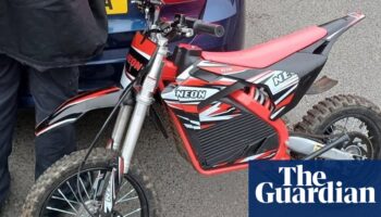 Merseyside police ‘surprised’ to catch boy, 7, driving off-road scrambler bike