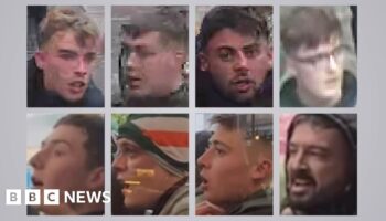 Police seek 19 people after Glasgow football chaos