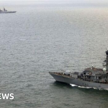 Russian warship tracked for five days off UK coast