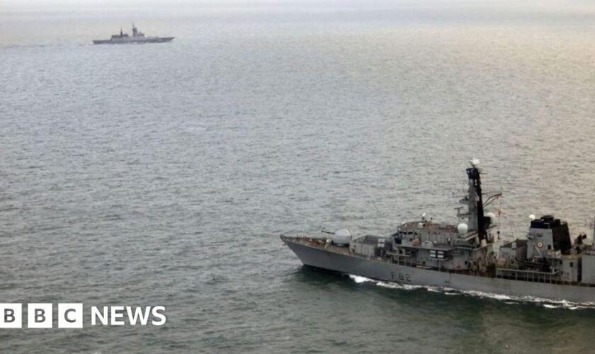 Russian warship tracked for five days off UK coast