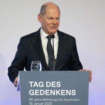 Scholz says Germany cannot turn page on Holocaust