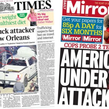 The Papers: ‘America under attack’ and crack down on people traffickers