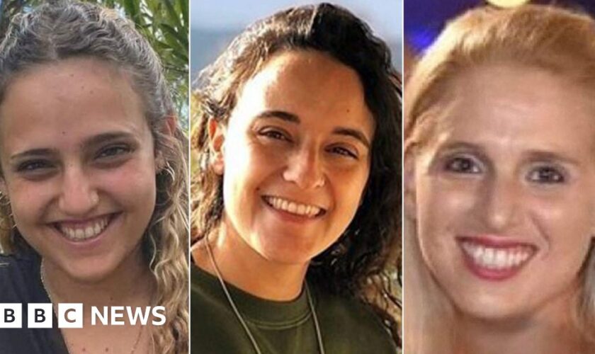 Who are the three Israeli hostages being released by Hamas?