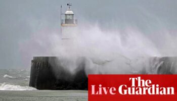 Wind and rain batters country as UK welcomes 2025 – live updates